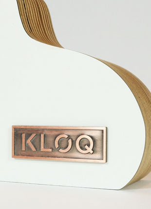 KLOQ mantelklok puur wit - klok dutch design