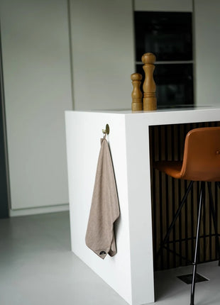 Klud wafel keukendoek latte - 2 stuks