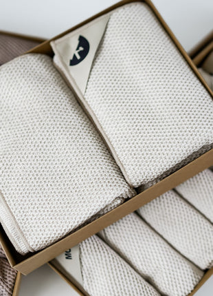 Klud wafel keukendoek almond - 2 stuks