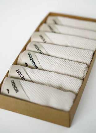 Klud wafel vaatdoekjes almond - 7 stuks