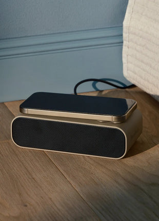 Kreafunk Wakie wekker / bluetooth speaker ivoor zand KFKE199