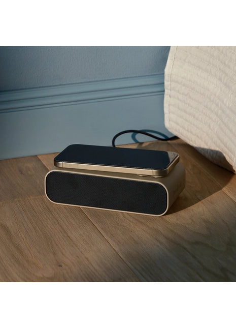 Kreafunk Wakie wekker / bluetooth speaker ivoor zand KFKE199