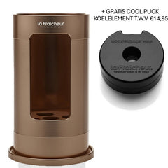 La Fraîcheur Grand Cru wijnkoeler brons + Gratis Cool-Puck twv €14,95