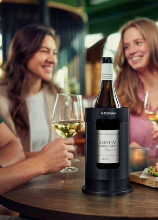 La Fraîcheur Grand Cru wijnkoeler mat zwart + Gratis Cool-Puck twv €14,95