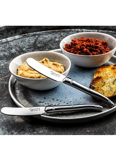 Laguiole Style de Vie Luxe 4 botermessen RVS