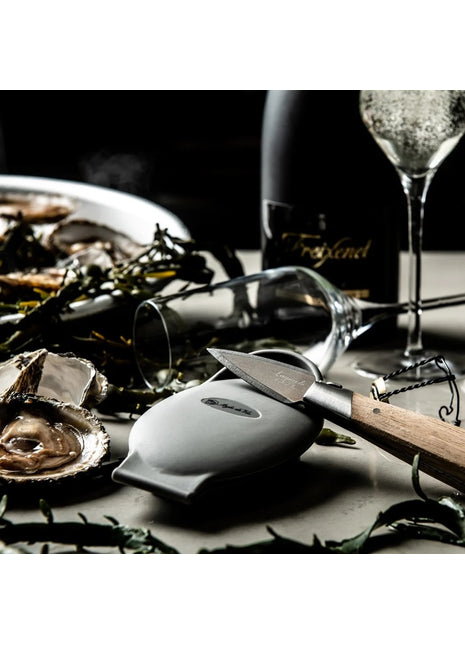 Laguiole Style de Vie oestermes eiken en houder