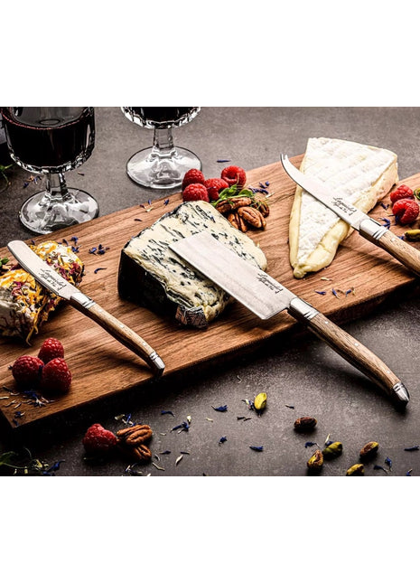 Laguiole Style de Vie Luxe kaasmessenset eiken 3-delig