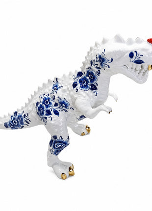Lammers & Lammers T-rex dinosaurus delftsblauw