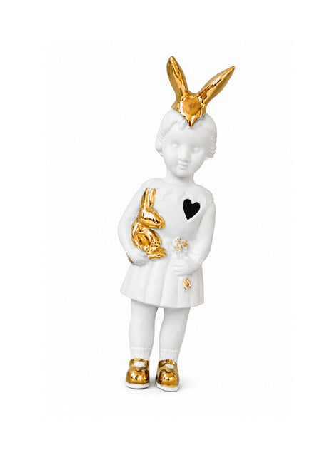 Lammers & Lammers Bunny wit gouden oortjes