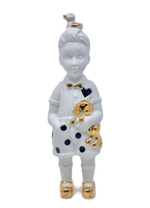 Lammers & Lammers kleine jongen eendje polkadot zwart