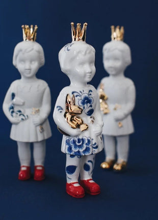 Lammers & Lammers mini pupke met kroon delftsblauw