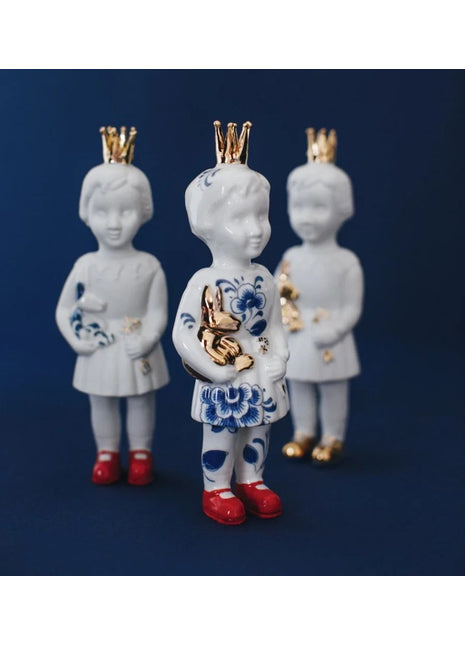 Lammers & Lammers mini pupke met kroon delftsblauw