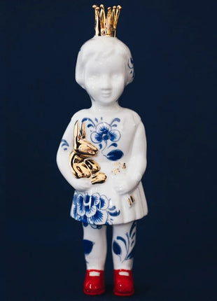 Lammers & Lammers mini pupke met kroon delftsblauw