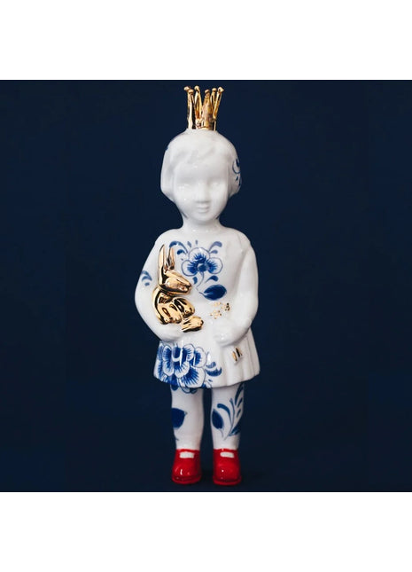 Lammers & Lammers mini pupke met kroon delftsblauw
