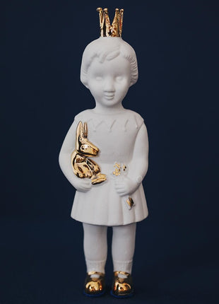 Lammers & Lammers mini pupke konijn kandelaar gouden kroon