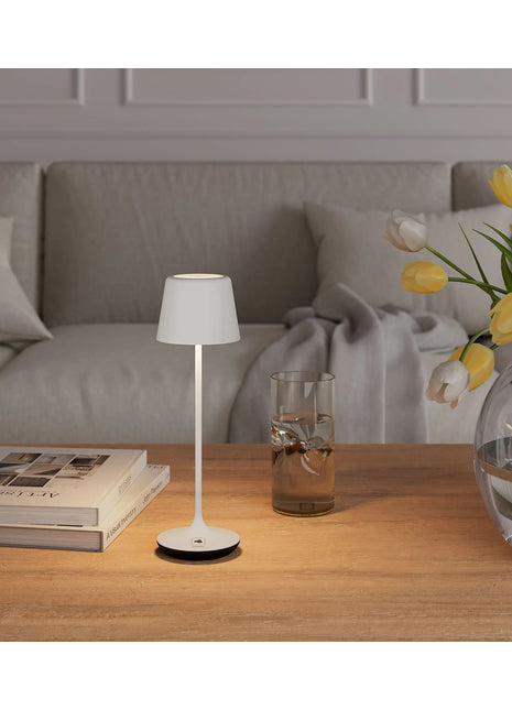 Leonardo Bari wit tafellamp oplaadbaar 76041