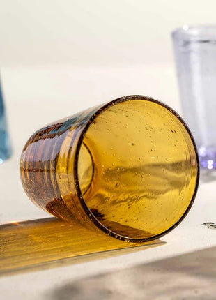 055289 Leonardo Burano gekleurde glazen warme kleuren set 4 stuks