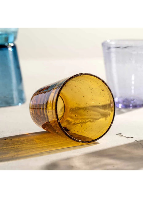 055289 Leonardo Burano gekleurde glazen warme kleuren set 4 stuks