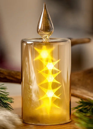 047182 Leonardo Capanna led kaars 21cm goud