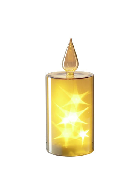 047182 Leonardo Capanna led kaars 21cm goud