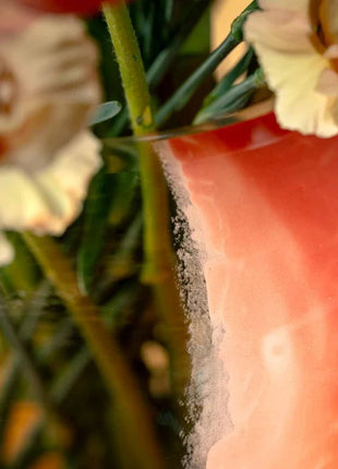 Leonardo CIPRIA DUE vaas abrikoos / zalm glas handgemaakt 26 cm