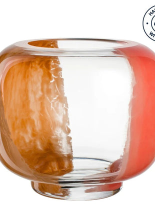 047508 Leonardo CIPRIA DUE vaas abrikoos / zalm glas handgemaakt