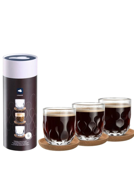 055191 Leonardo Gocce koffie glazen set - 6 delig