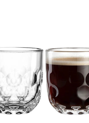 055182 Leonardo Gocce koffie glas set - variant 1 - 2 glazen