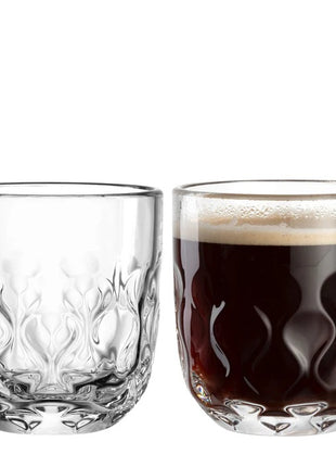 055183 Leonardo Gocce koffie glas set - variant 2 - 2 glazen