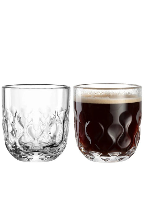 055183 Leonardo Gocce koffie glas set - variant 2 - 2 glazen