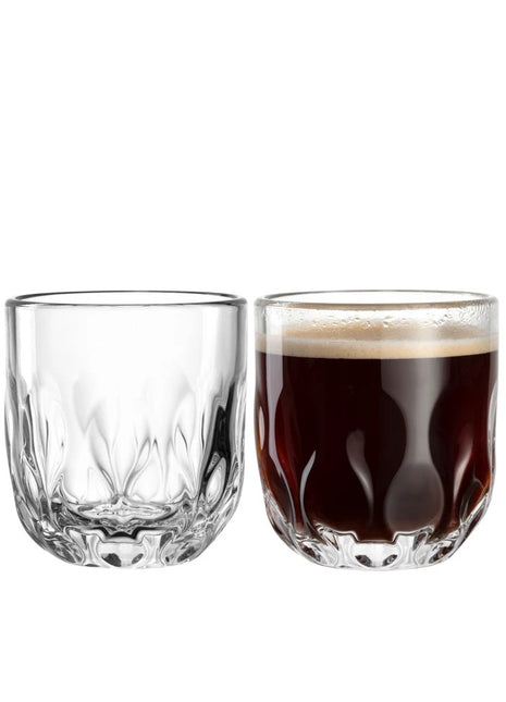 055184 Leonardo Gocce koffie glas set - variant 3 - 2 glazen