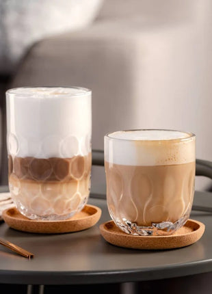 055184 Leonardo Gocce koffie glas set - variant 3 - 2 glazen