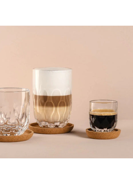 055173 Leonardo Gocce kurken onderzetters 6cm - set 4 stuks