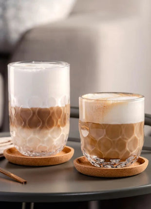 057172 Leonardo Gocce kurken onderzetters 9cm - set 4 stuks