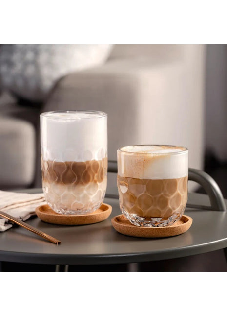 057172 Leonardo Gocce kurken onderzetters 9cm - set 4 stuks