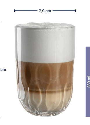 055189 Leonardo Gocce latte macchiato glazen mok set variant 3 - 2 delig