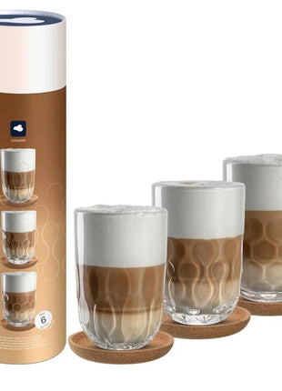 055192 Leonardo Gocce latte macchiato glazen set - 6 delig