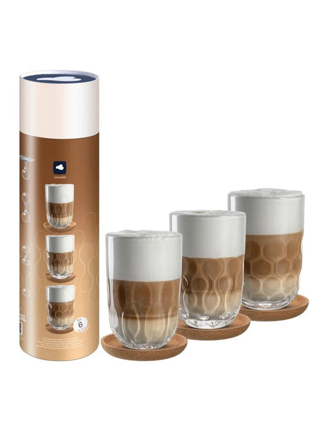 055192 Leonardo Gocce latte macchiato glazen set - 6 delig