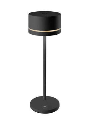 76020 Leonardo Monza zwart tafellamp met accu
