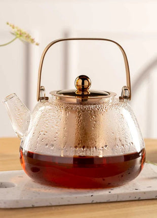 077383 Leonardo Tè per Te glazen theepot met filter 1.2 L