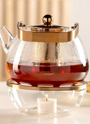 077393 Leonardo Tè per Te glazen theepotwarmer