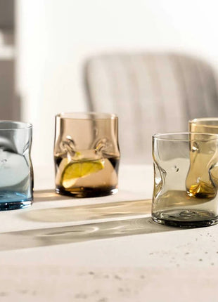 077375 Leonardo Vesuvio gekleurde glazen set 4 stuks 300ml