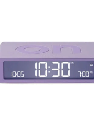 LR157LL LEXON Flip Classic digitale oplaadbare wekker on/off lila