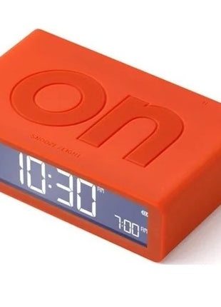 lr157o1 LEXON Flip Classic digitale oplaadbare wekker on/off oranje
