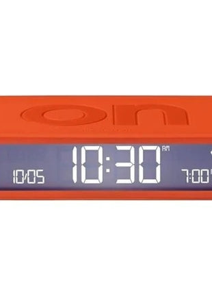 lr157o1 LEXON Flip Classic digitale oplaadbare wekker on/off oranje