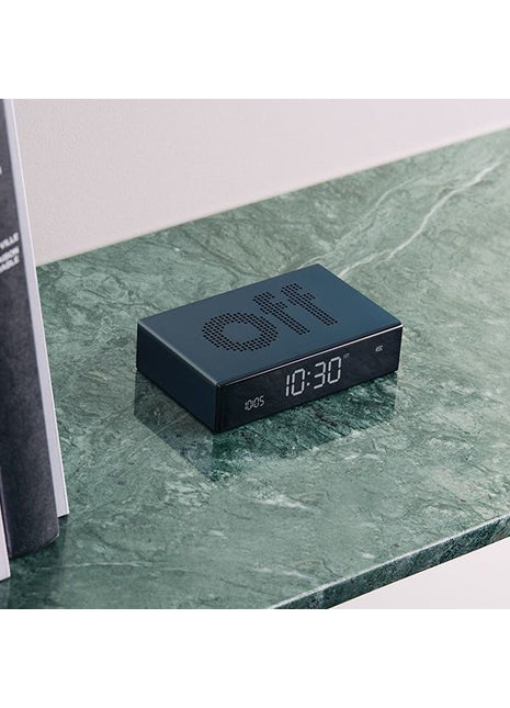 LR152B LEXON Flip premium wekker aluminium - blauw