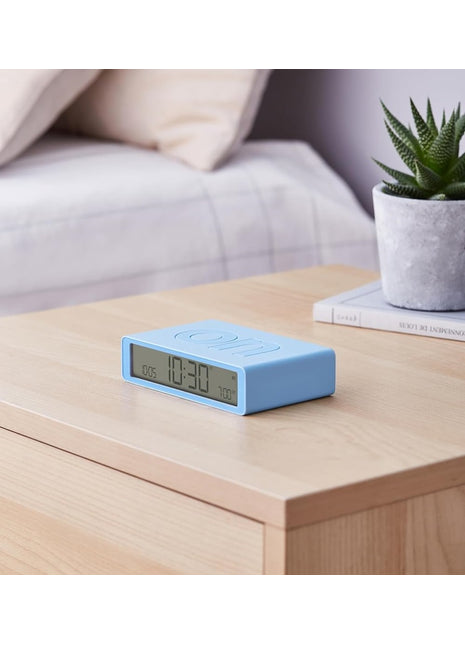 LEXON Flip + digitale wekker on/off RCC lichtblauw