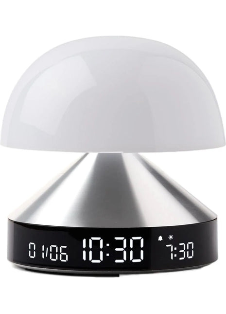 LEXON Mina Sunrise wekker - lamp 9 kleuren - zilver