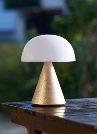 Lexon Mina medium led lamp soft gold - 9 kleuren licht