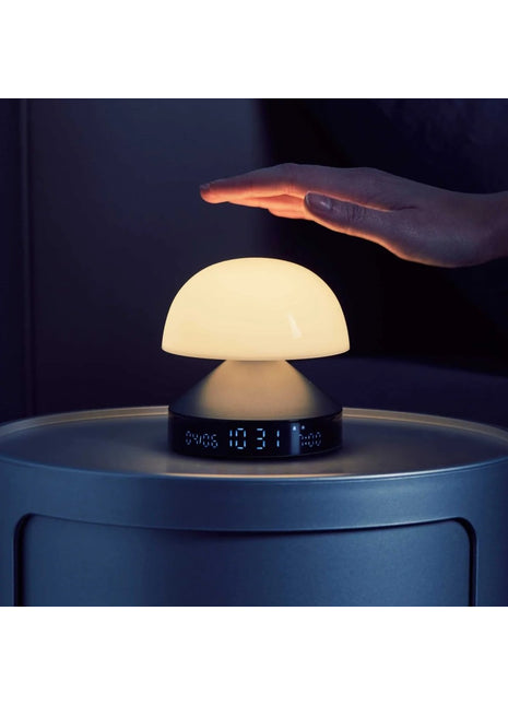 LEXON Mina Sunrise wekker - lamp 9 kleuren - grijs